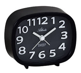 Bonett 2111-7 H:9cm B:10,5cm Glidende sek. viser, Lys, BIB