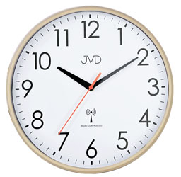 Bonett RH502.1 Ø30,5cm, Radiostyret, Glidende sek. viser, plast, beige