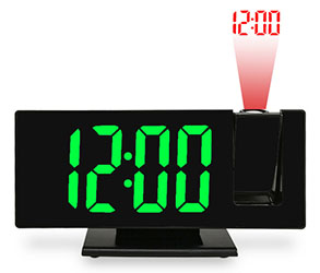 Bonett SB3618.1 H:9,5cm B:18,5cm 220V, Projekter, Dato, Temperatur, Snooze, Lys, BIB