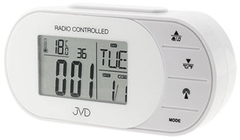 Bonett RB13 H:6cm B:12cm Radiostyret m/5 alarmer, Snooze, Lys, BIB