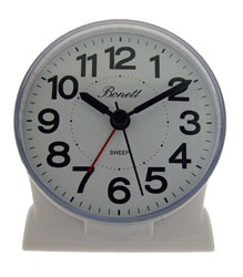 Bonett TB567H H:9cm B:8cm Glidende sek. viser, Snooze, Lys, BIB