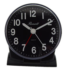 Bonett TB567S H:9cm B:8cm Glidende sek. viser, Snooze, Lys, BIB