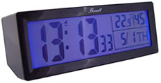 Bonett L30531 H:6cm B:15cm Dato, Temperatur, Snooze, Lys, BIB