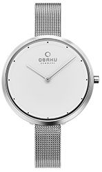 Obaku V227LXCIMC DOK-STEEL 4,9mm Safirglas Ø34mm
