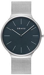 Obaku V240GXCLMC ARK-CYAN 4,8mm Safirglas Ø40mm