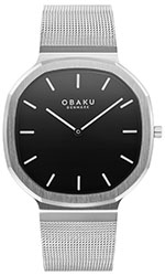 Obaku V253GXCBMC OKTANT ONYX 4,8mm Safirglas Ø38mm