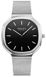 Obaku V253LXCBMC OKTANT LILLE-ONYX 4,8mm Safirglas Ø32mm