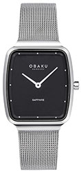 Obaku V267LXCBMC TERN LILLE-ONYX 4,8mm Safirglas 27x35mm