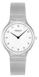 Obaku V306LXCWMC SLANK LILLE-STEEL 4,9mm Safirglas Ø32mm